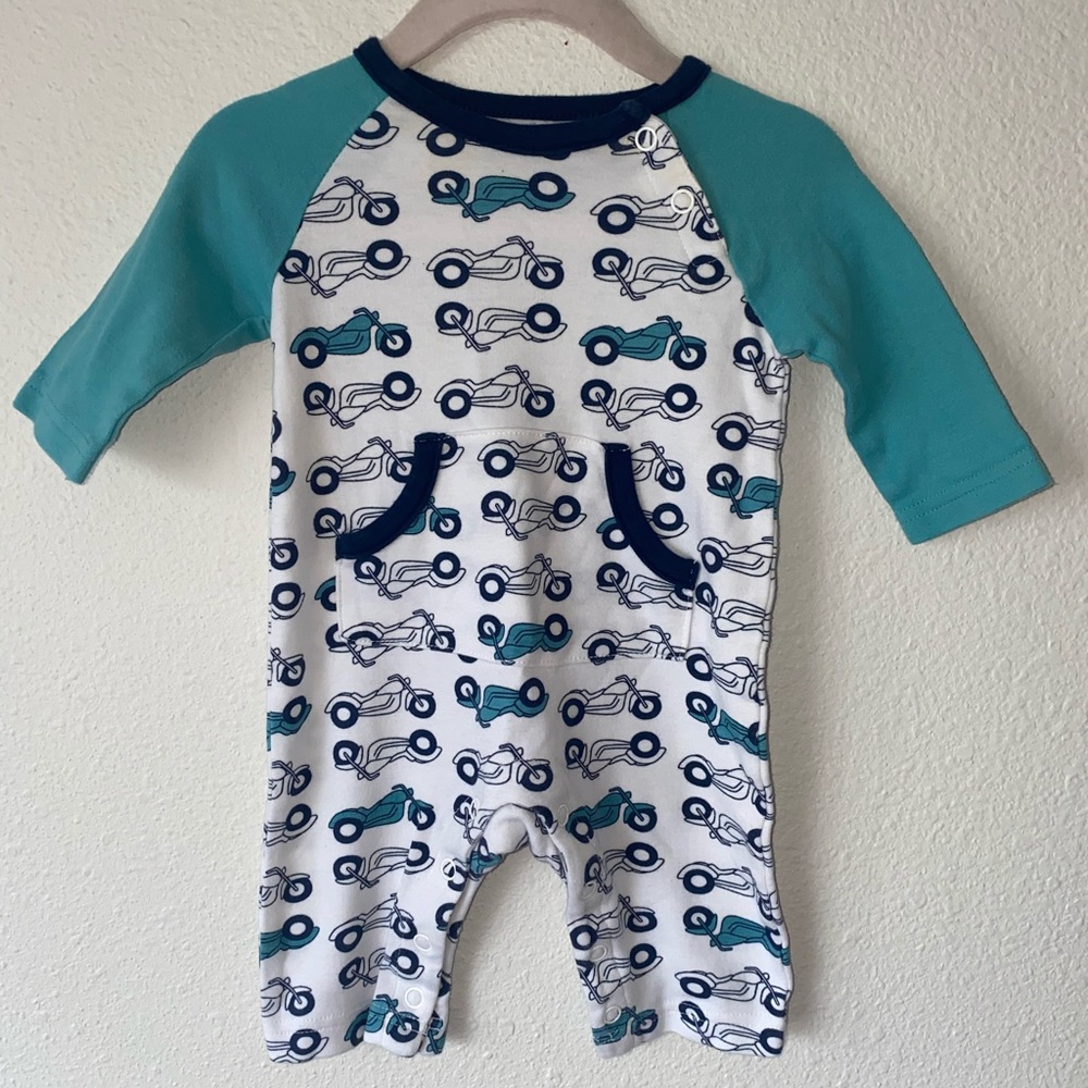 Dwell studio motorcycle baby outfit 3m Boys